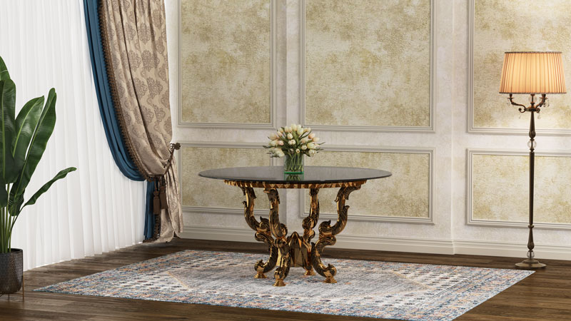 Diamonde Banquet Table with Tempered Glass